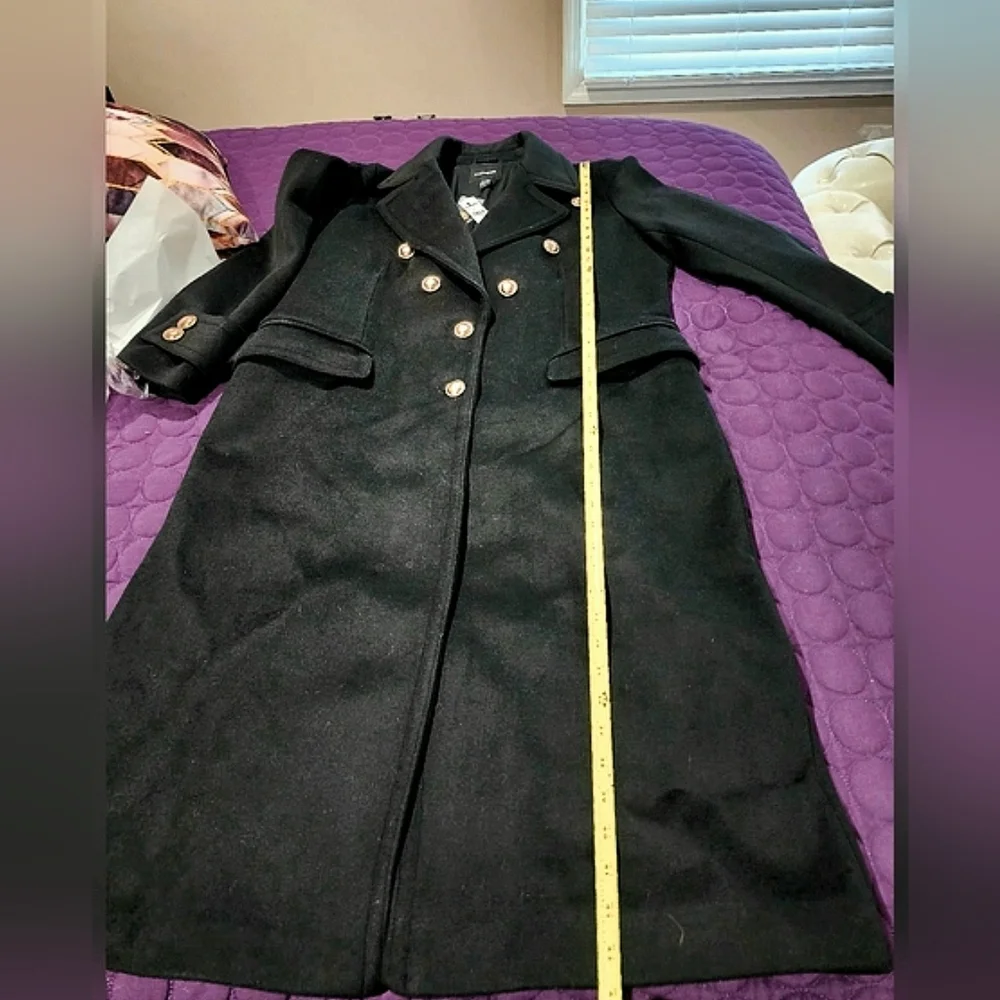 NWT Express Faux Wool Novelty Button Fitted Coat Size XL - Picture 7 of 16